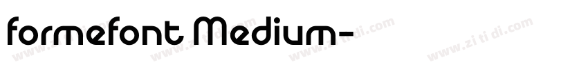 formefont Medium字体转换